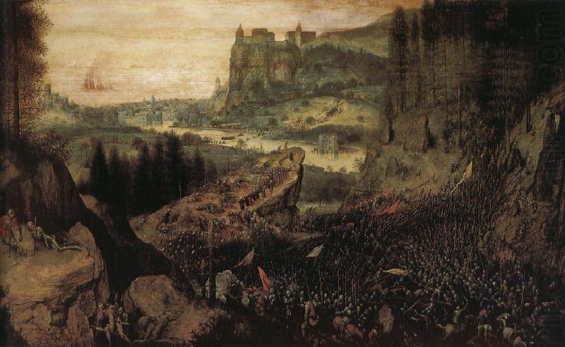 Saul killed, Pieter Bruegel